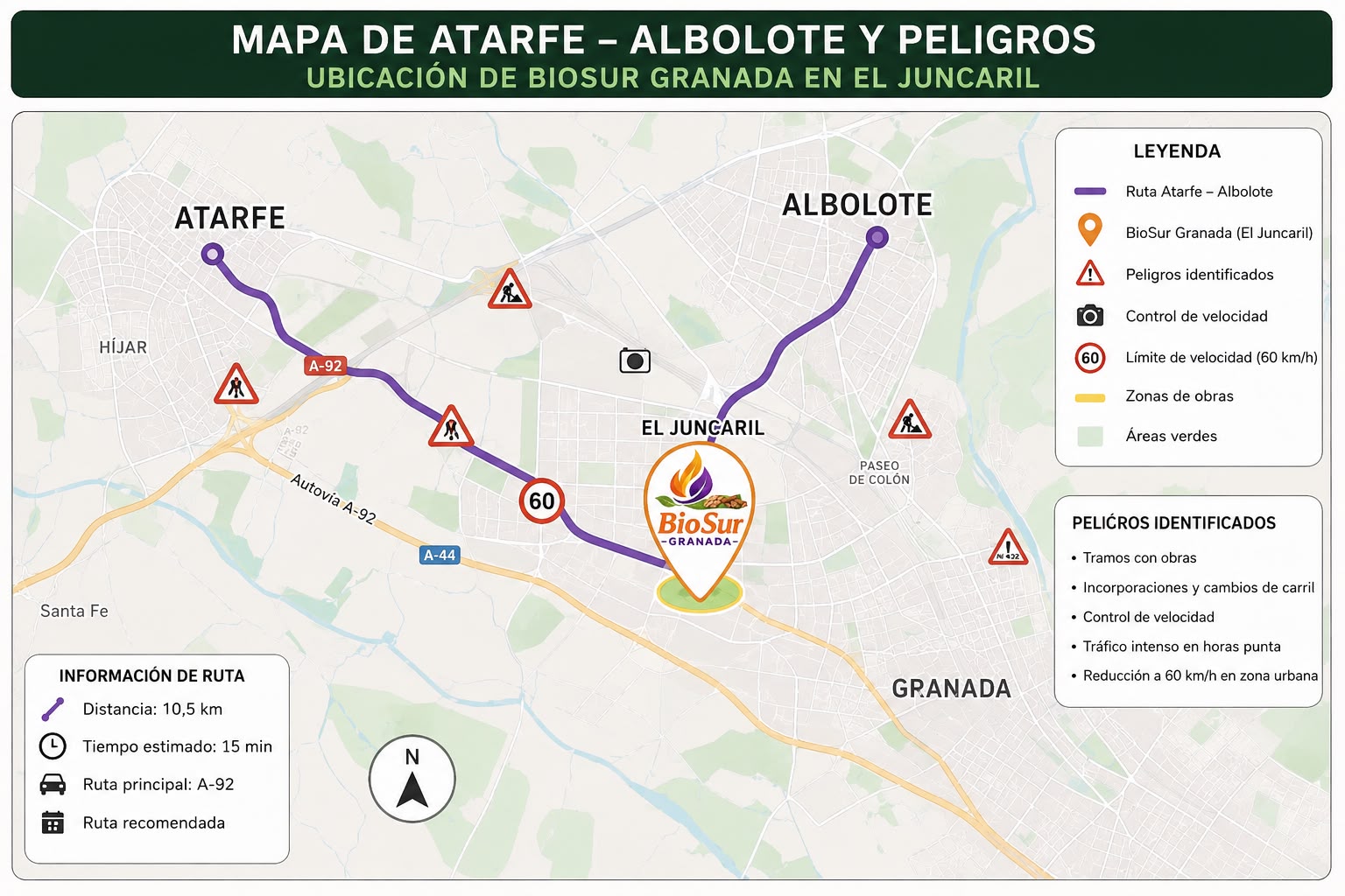 mapa bio sur granada